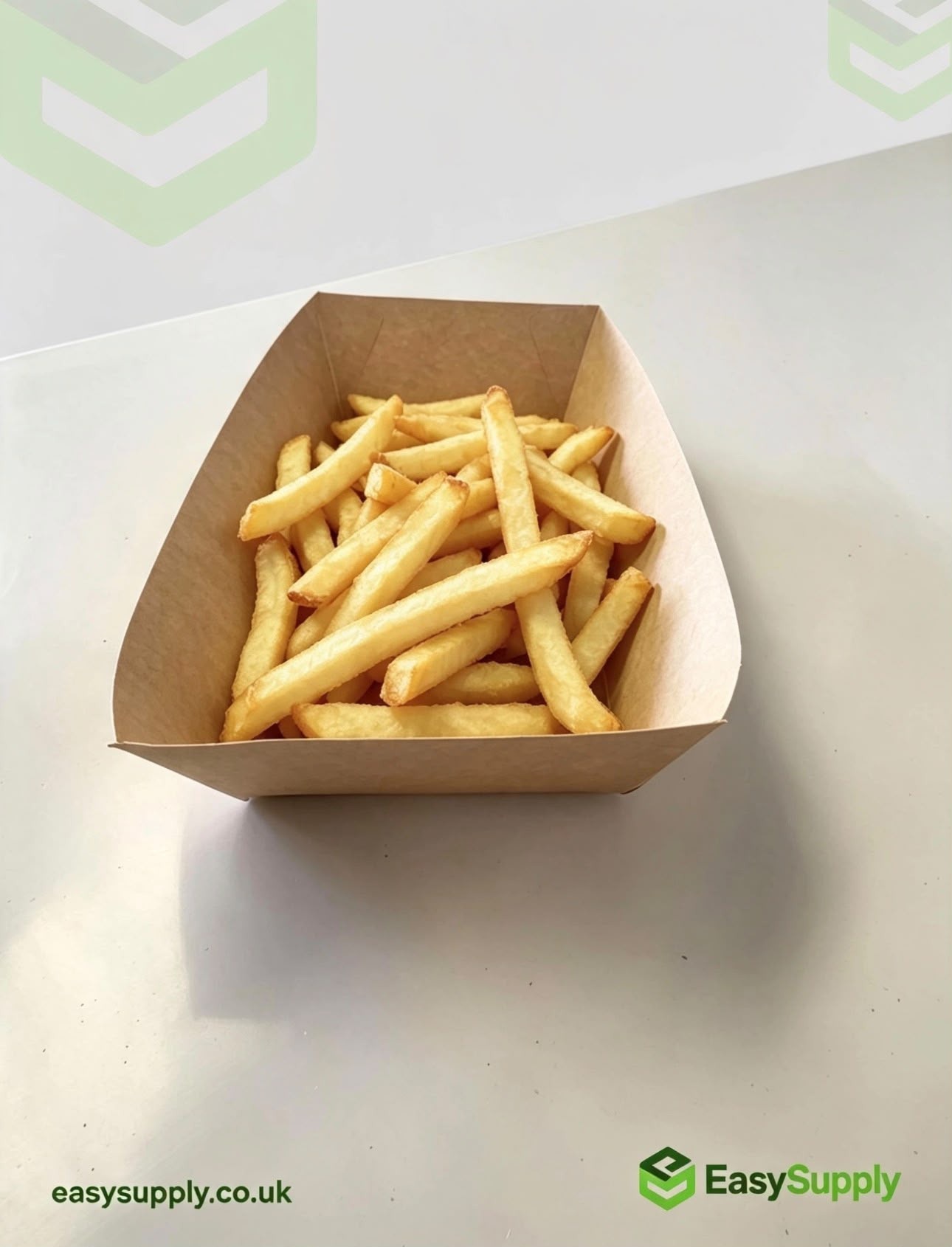 Large kraft chippy tray view 4