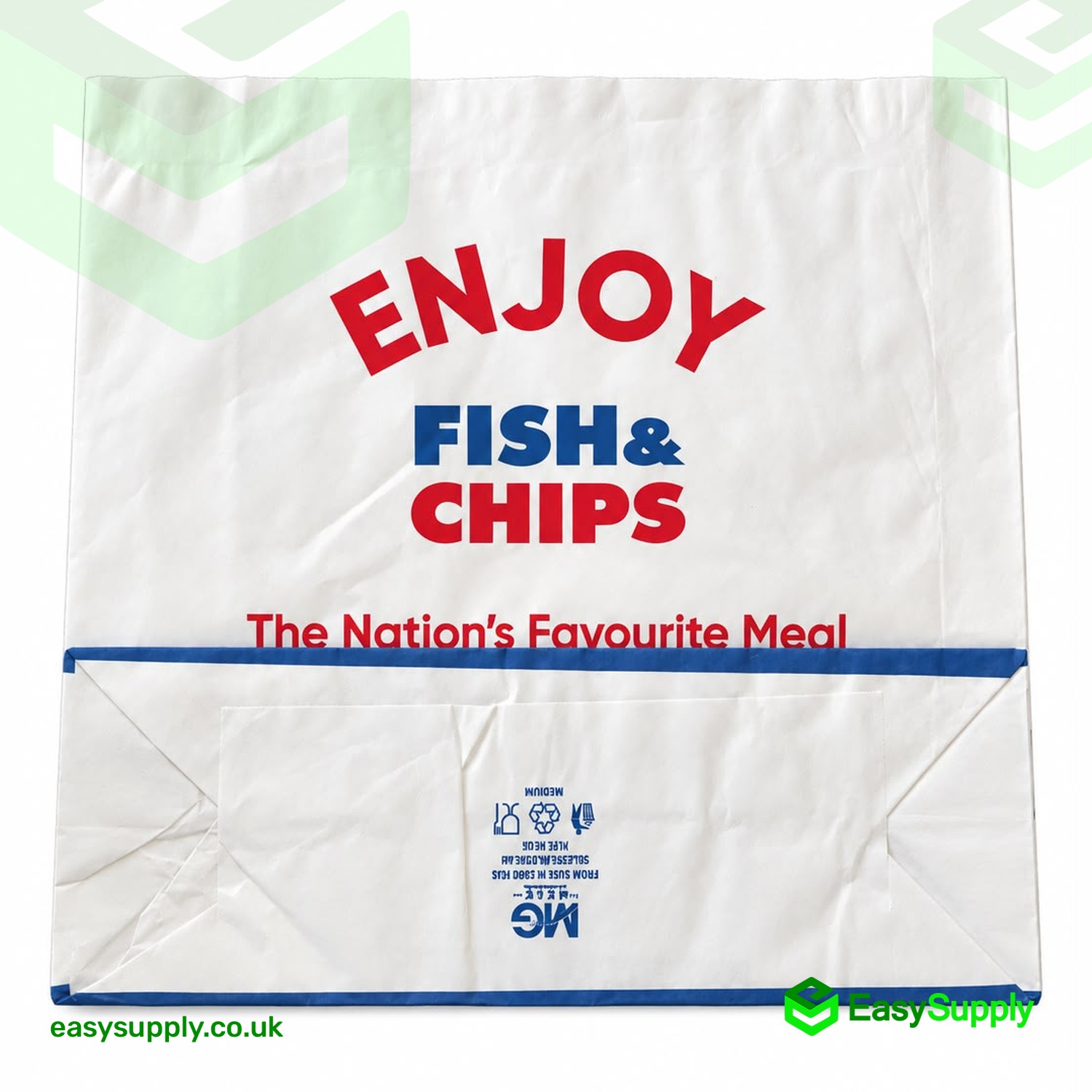 ENJOY Greaseproof SOS Bags Large 250 x 80 x 230 mm 250 Pcs