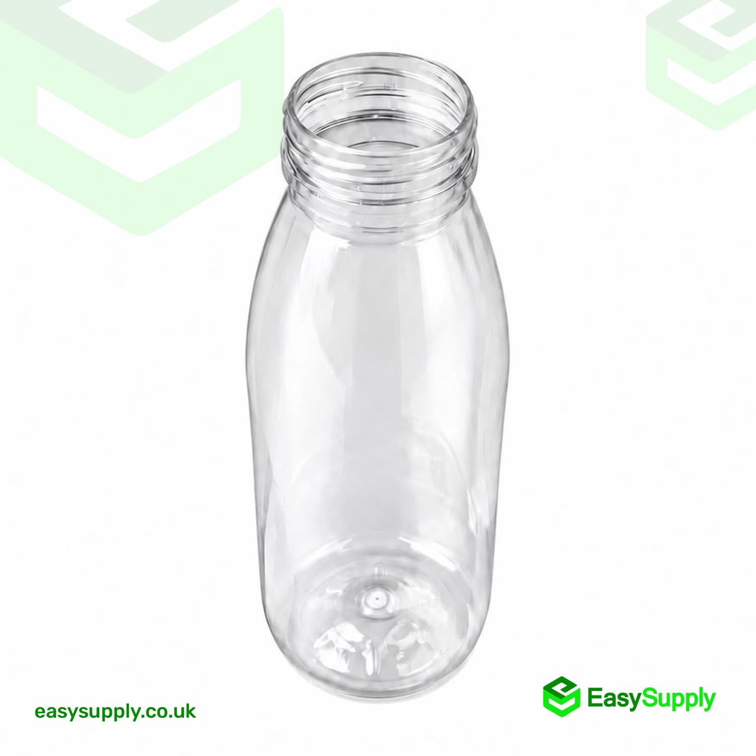 500 ml clear PET bottle without cap showing the screw neck