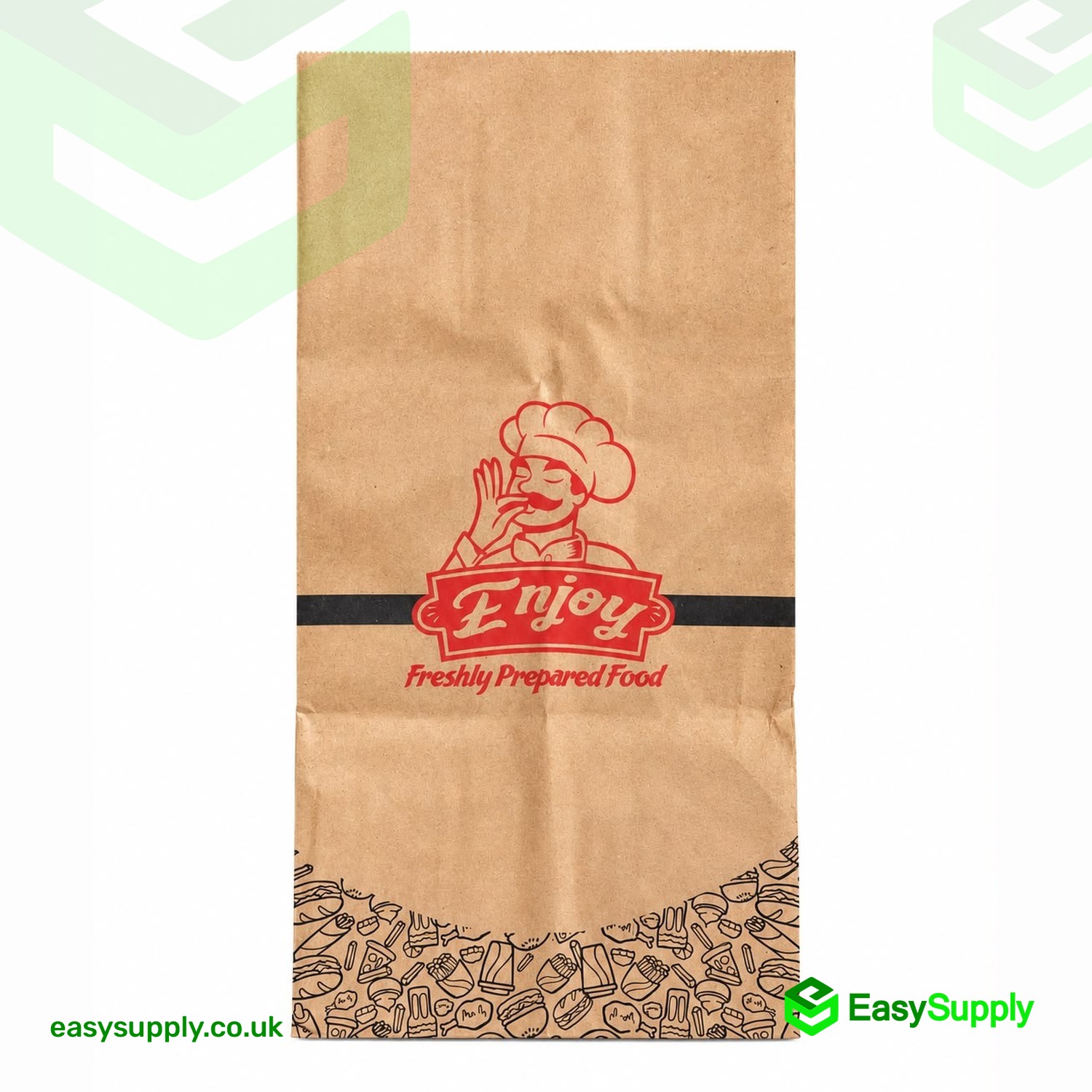 R8 Brown Takeaway Bag – Enjoy Print