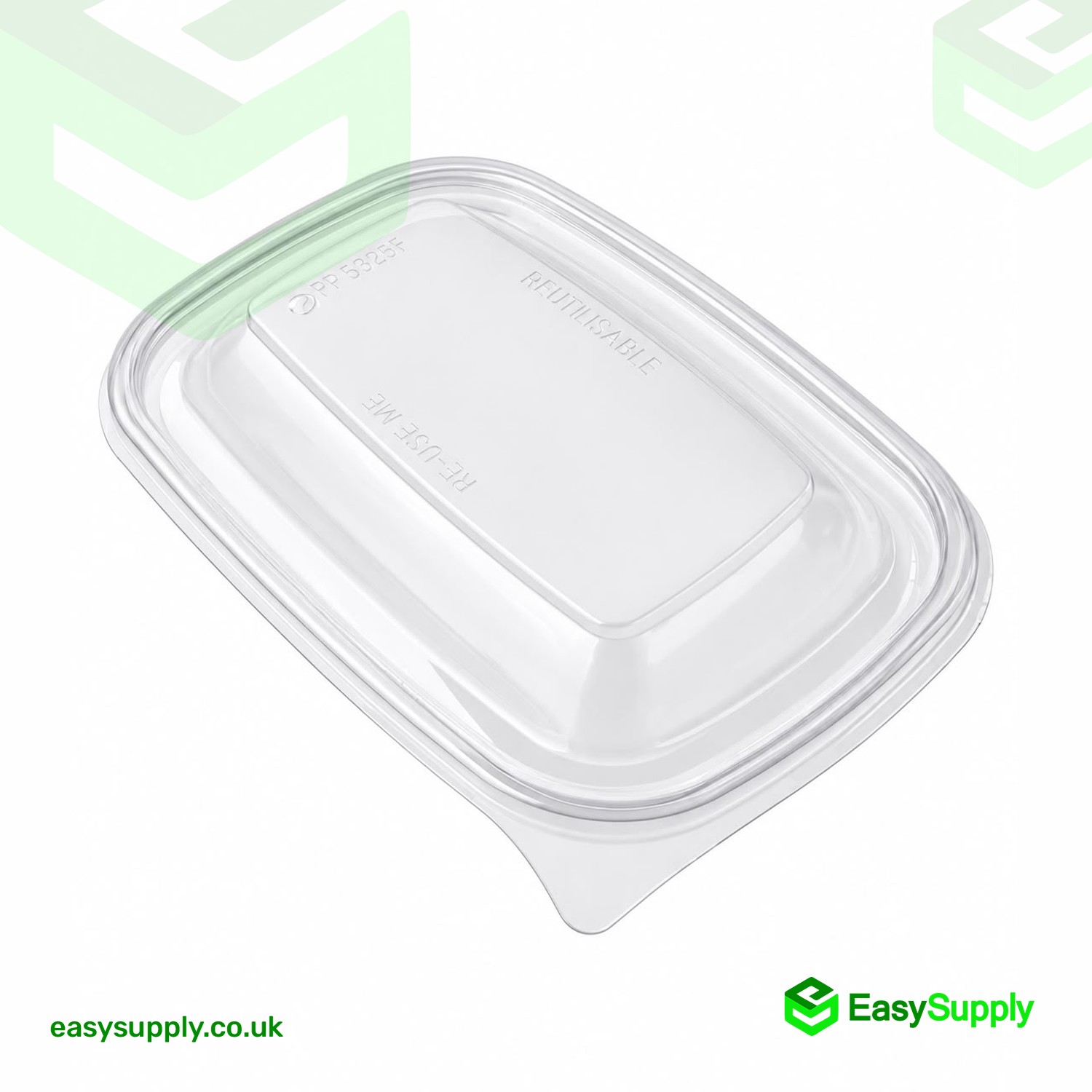 Sabert Rectangular Vented PP Lid Clear (300pcs)