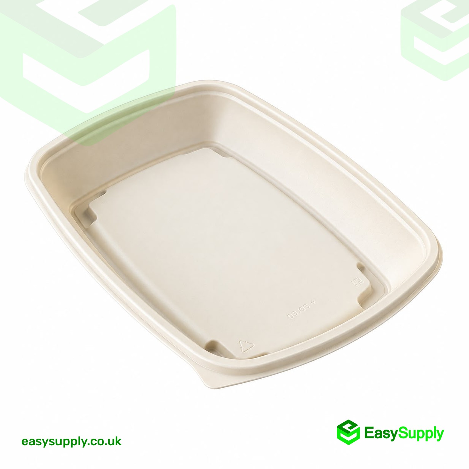 Sabert Rectangular Container Natural 375ml PP