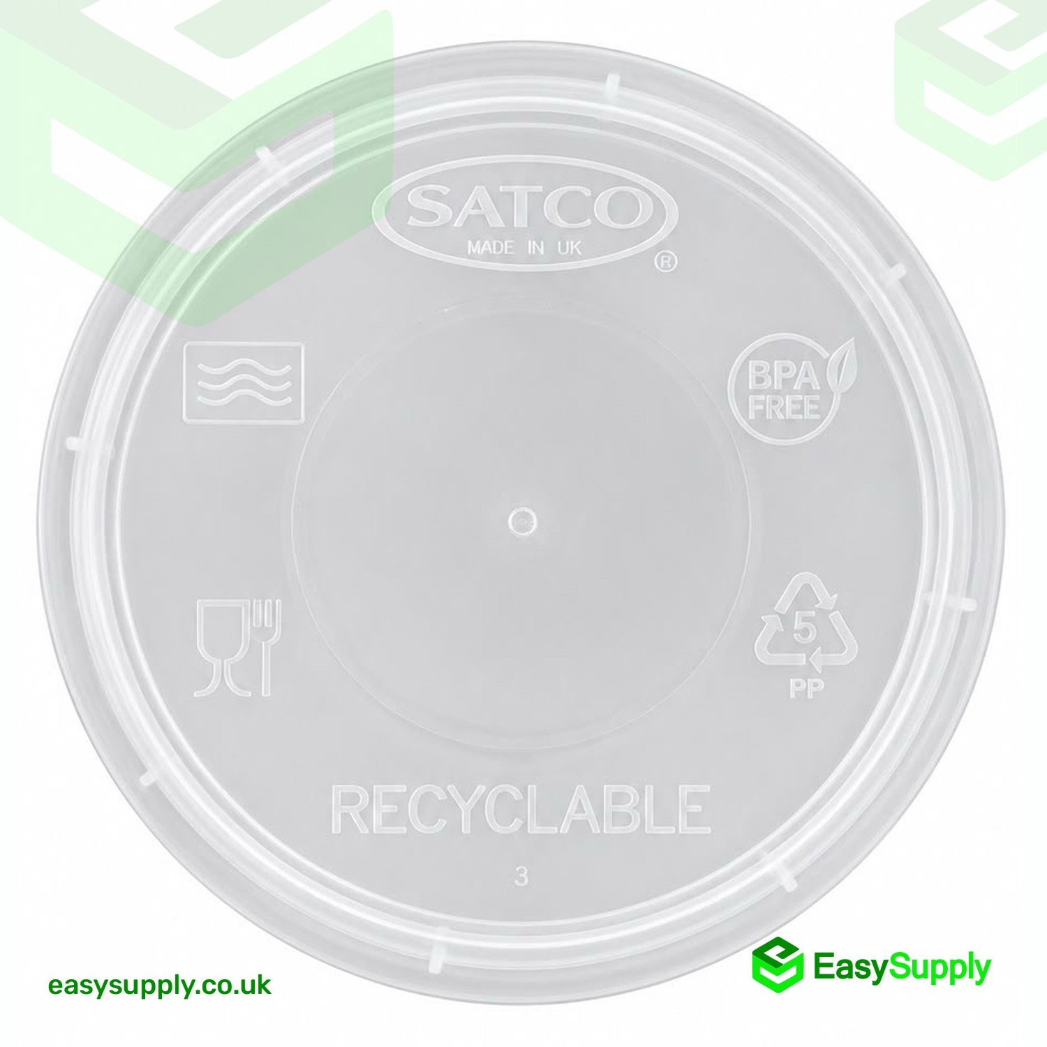 SATCO 4 oz Round Clear Heavy Duty Pots and Lids (800 Pcs)