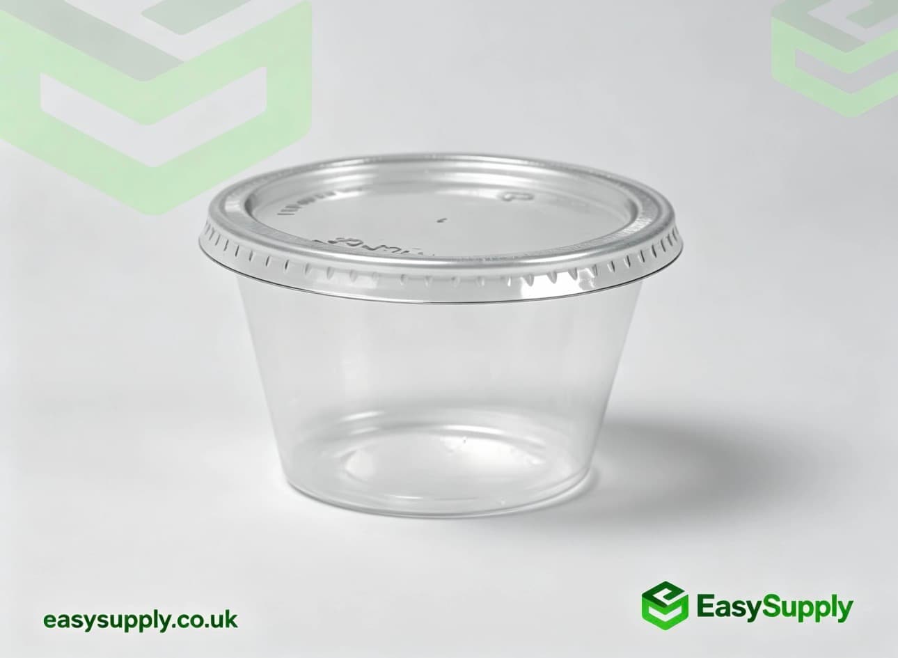 2 oz 50 ml 71 mm  Clear Pots & Separate Lids 1000 Pcs Sauce Pots