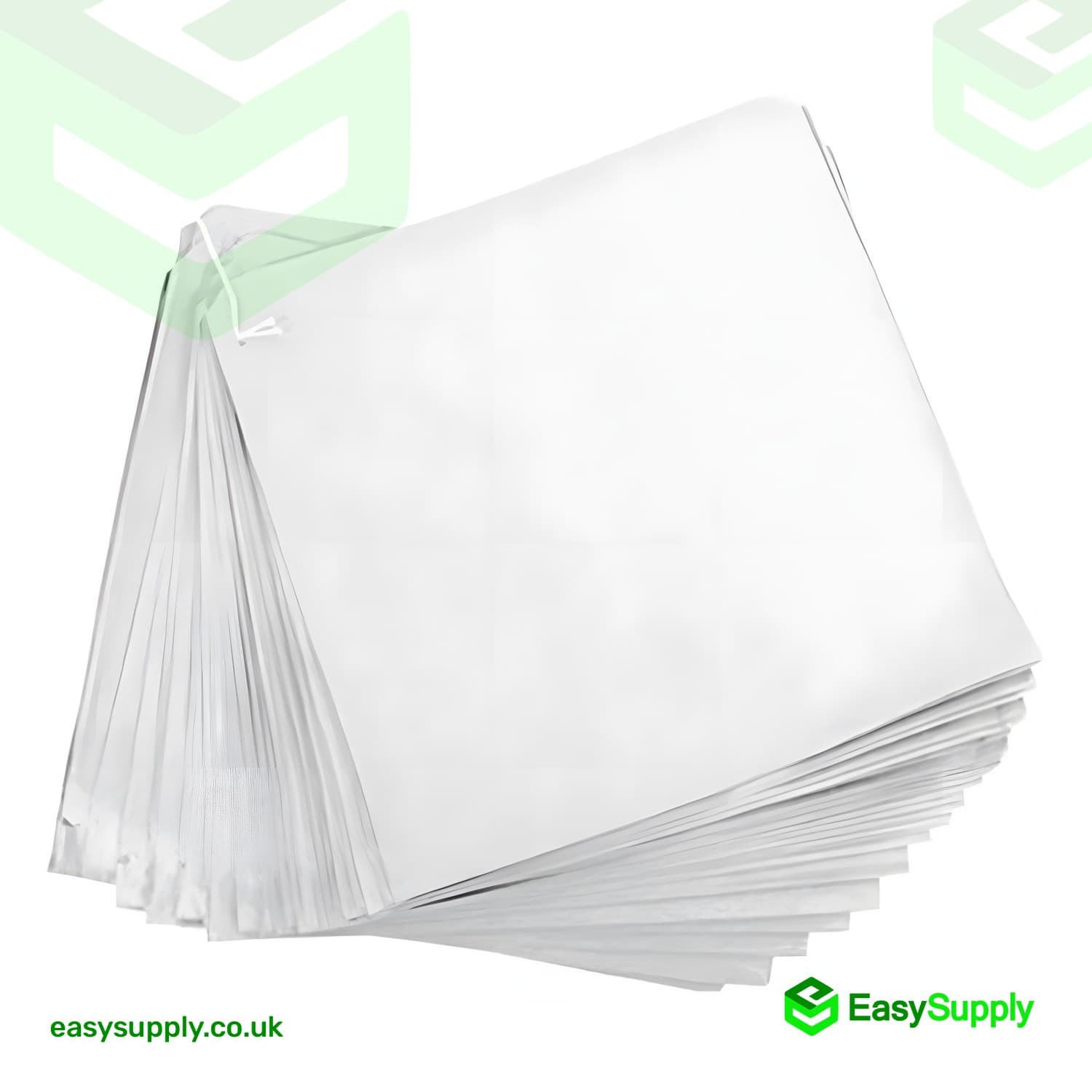 6 x 6 White Paper Bag 