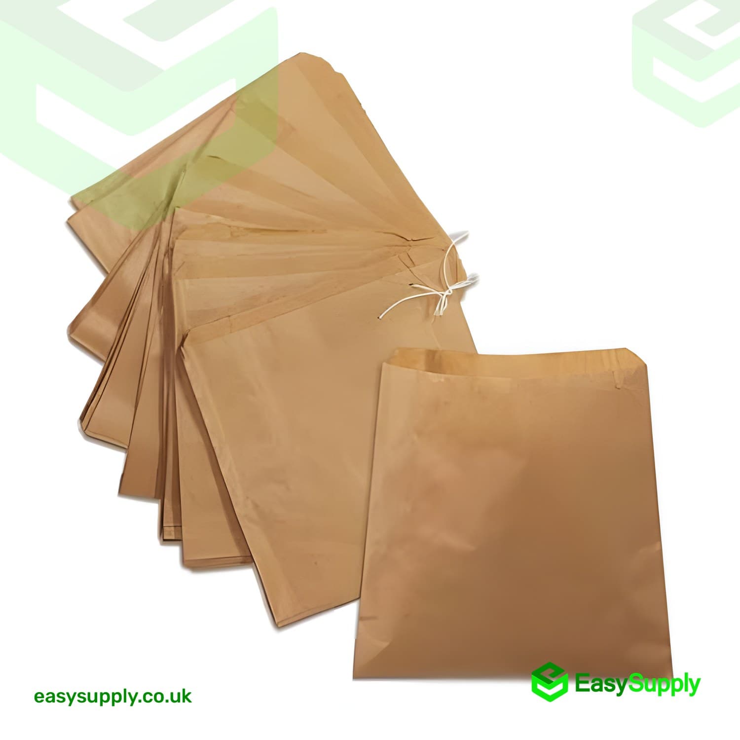 12 x 12 Brown Kraft Paper Bag  - view 2