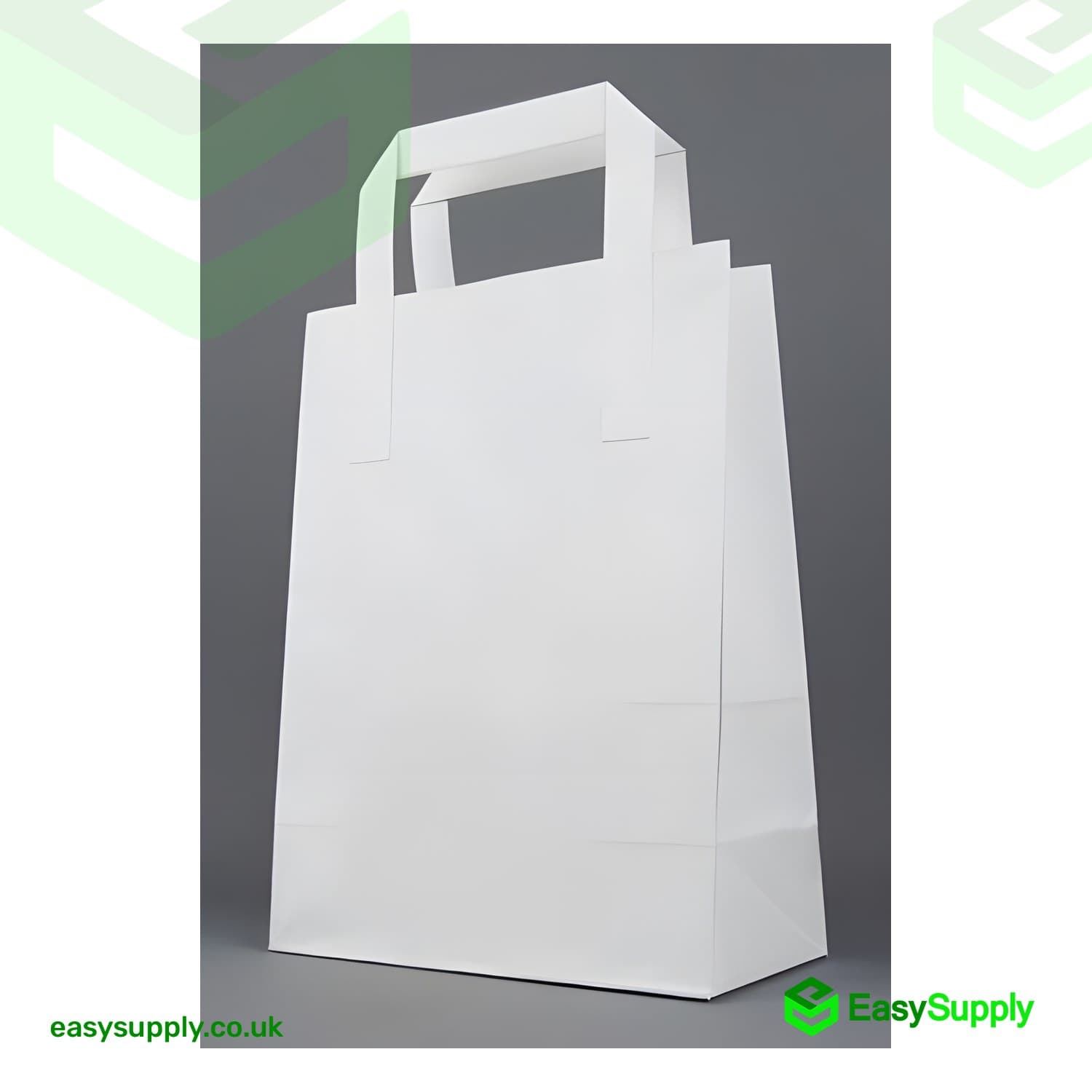 Large White SOS External Flat Handle Bags Size: 250 x 140 x 300 mm 250 Pcs  - view 3