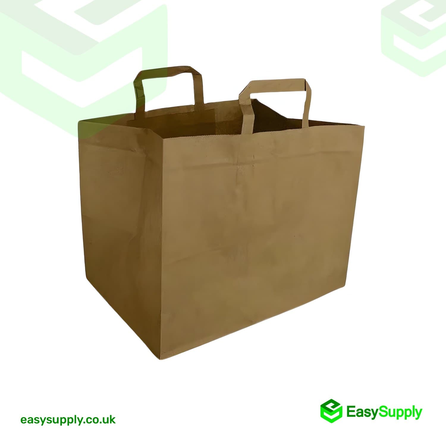 Jxxl 32 Jumbo Brown S.o.s Paper Bag Internal Flat Handles Size: 320 x 210 x 260 mm 250 Pcs 