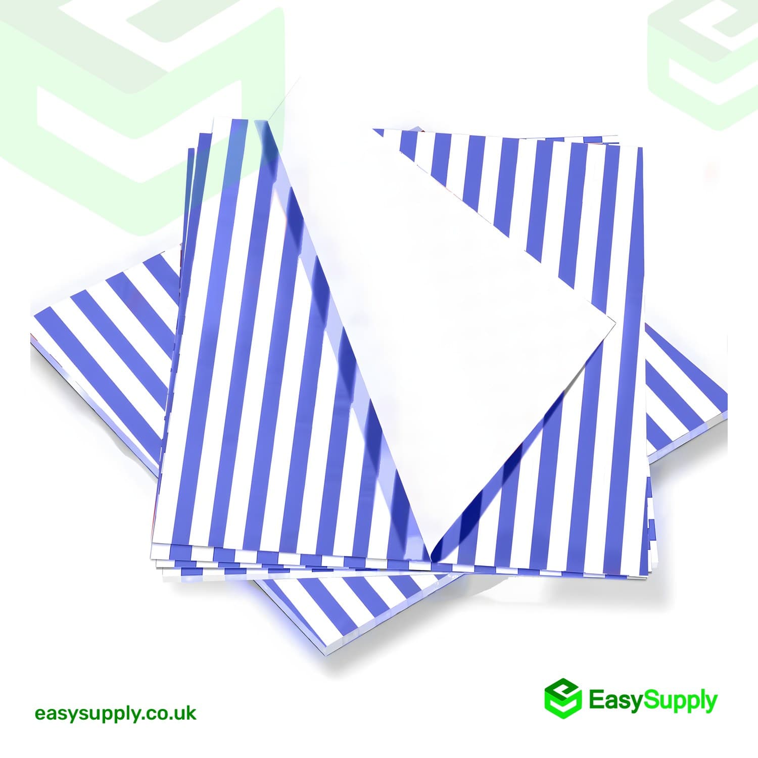 Blue Stripe Printed Grease Proof Sheets Size: 10 x 12,5  - view 4