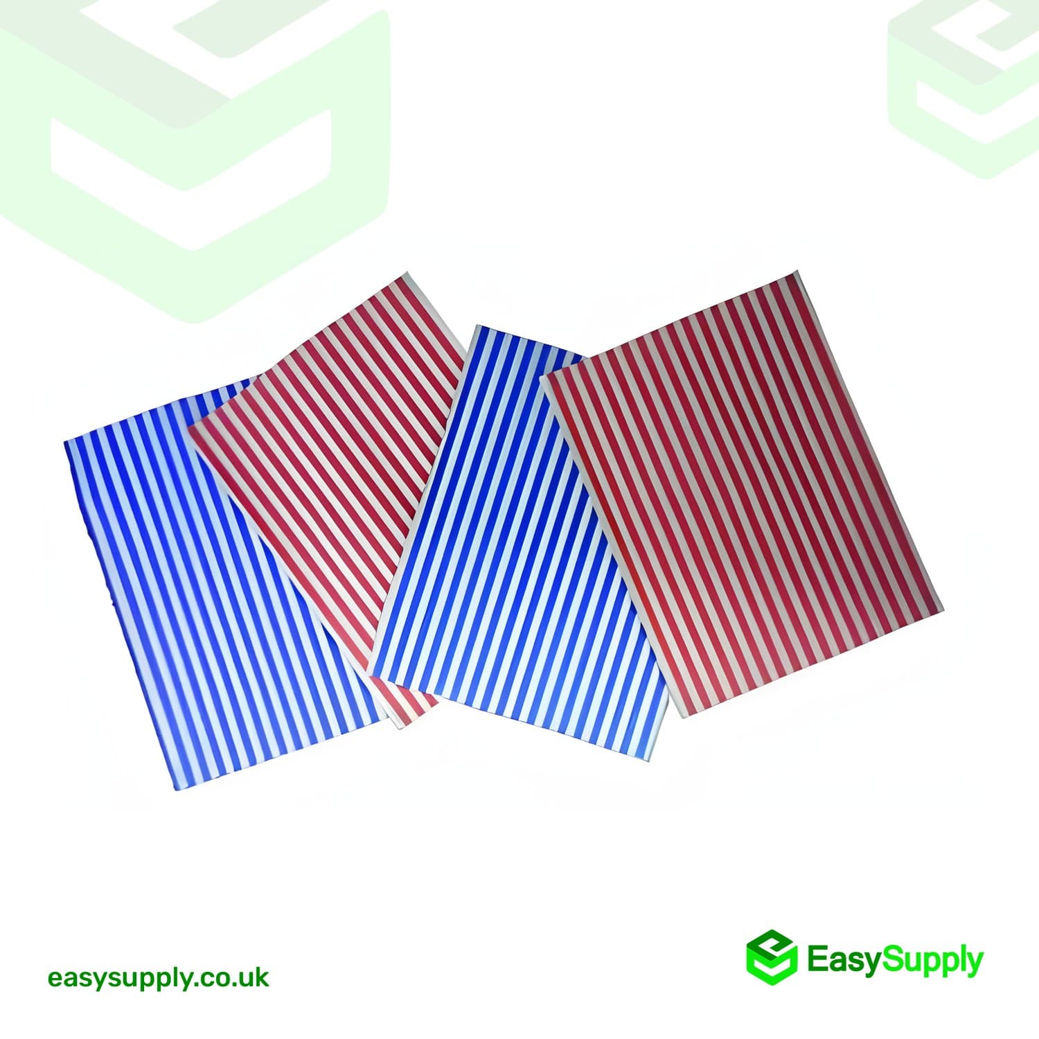Red Stripe Printed Grease Proof Sheets Size: 10x12,5 - view 4