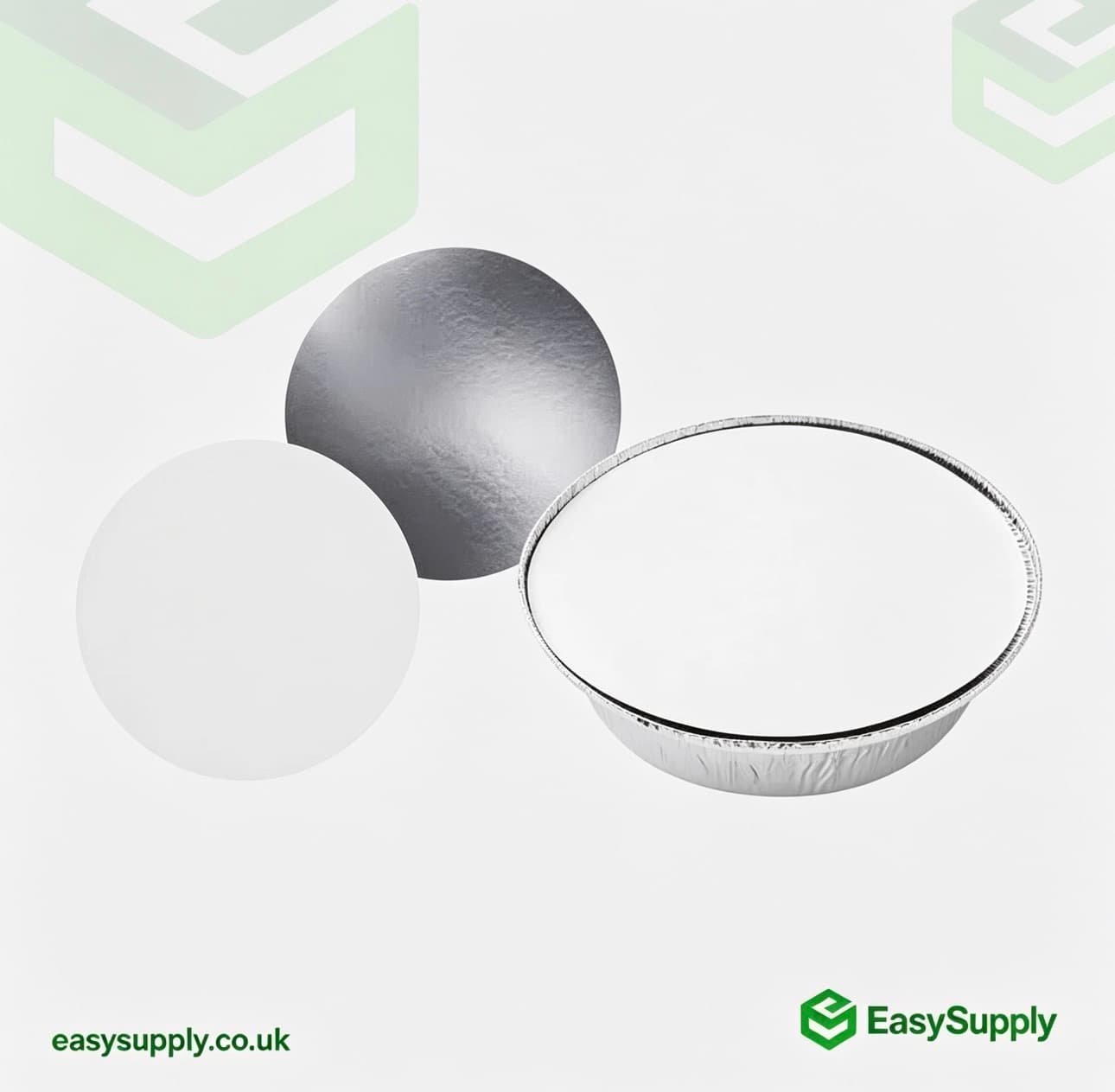 No.12 Heavy Poly Coated Foil Container Lids  - view 3