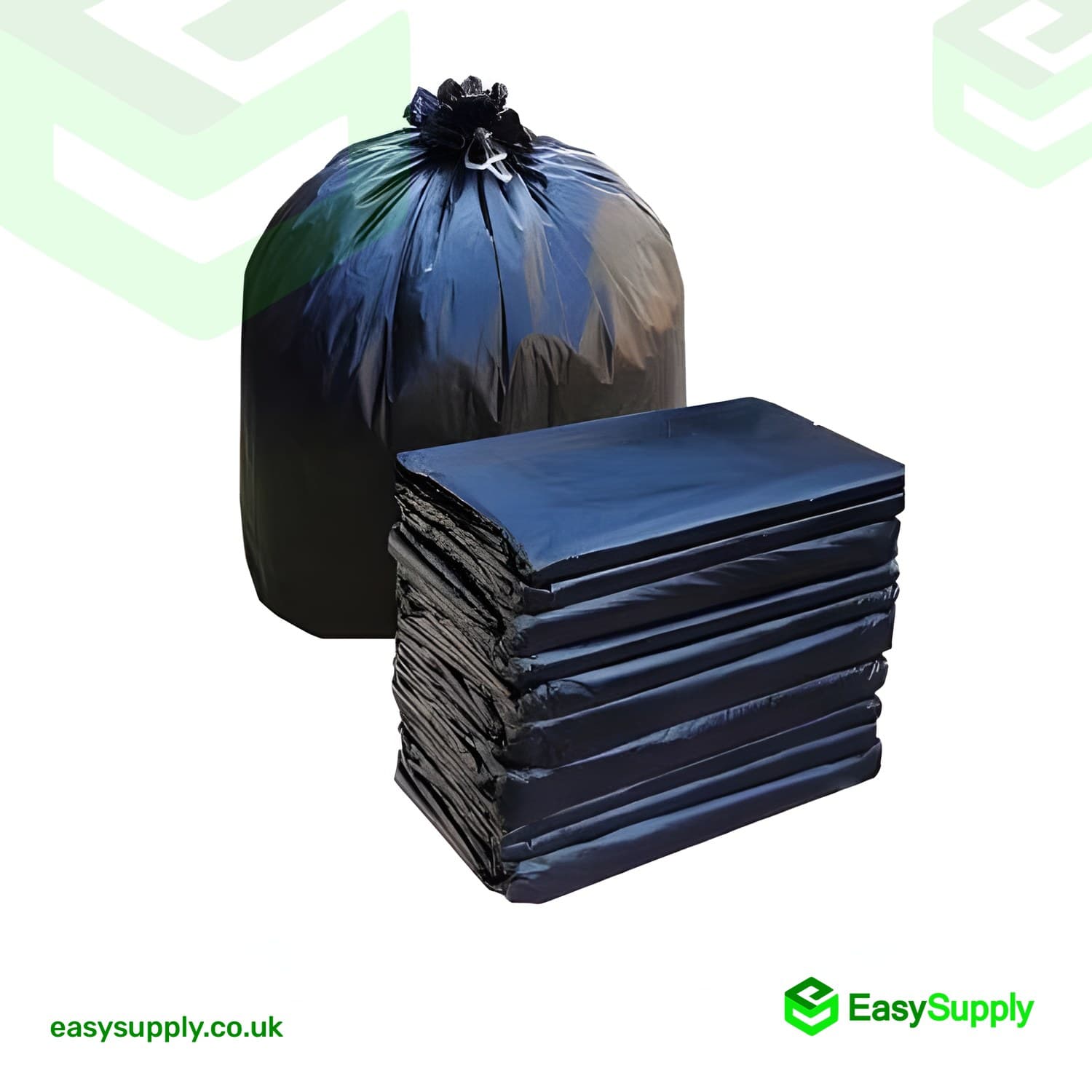 Bin Bag Black Heavy Duty 450 x 720 x 96.500 mm 18''x 29''x 39''  - view 3
