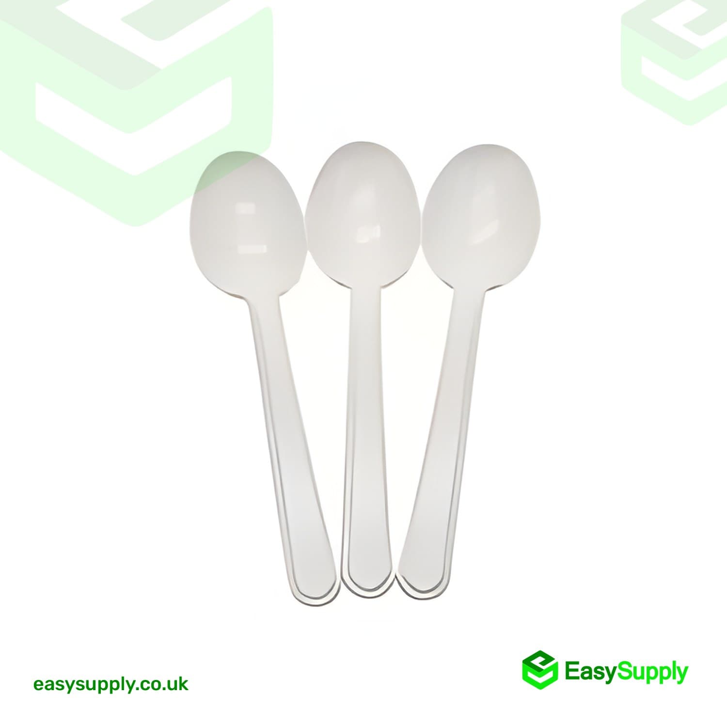 PP White Spoon Heavy Duty - Reusable 180mm  - view 3