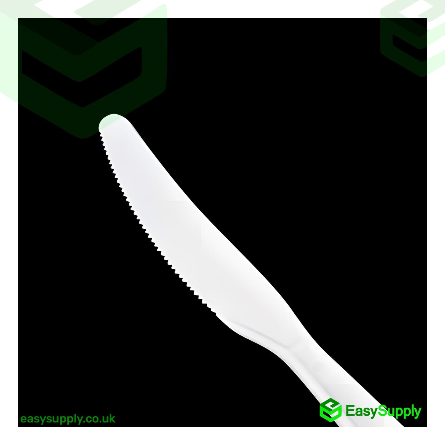 PP White Knife Heavy Duty - Reusable 180mm 