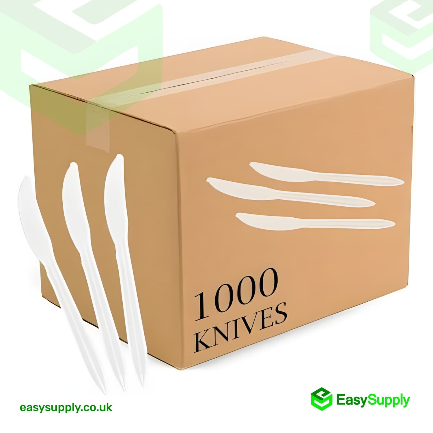 PP White Knife Heavy Duty - Reusable 180mm  - view 2