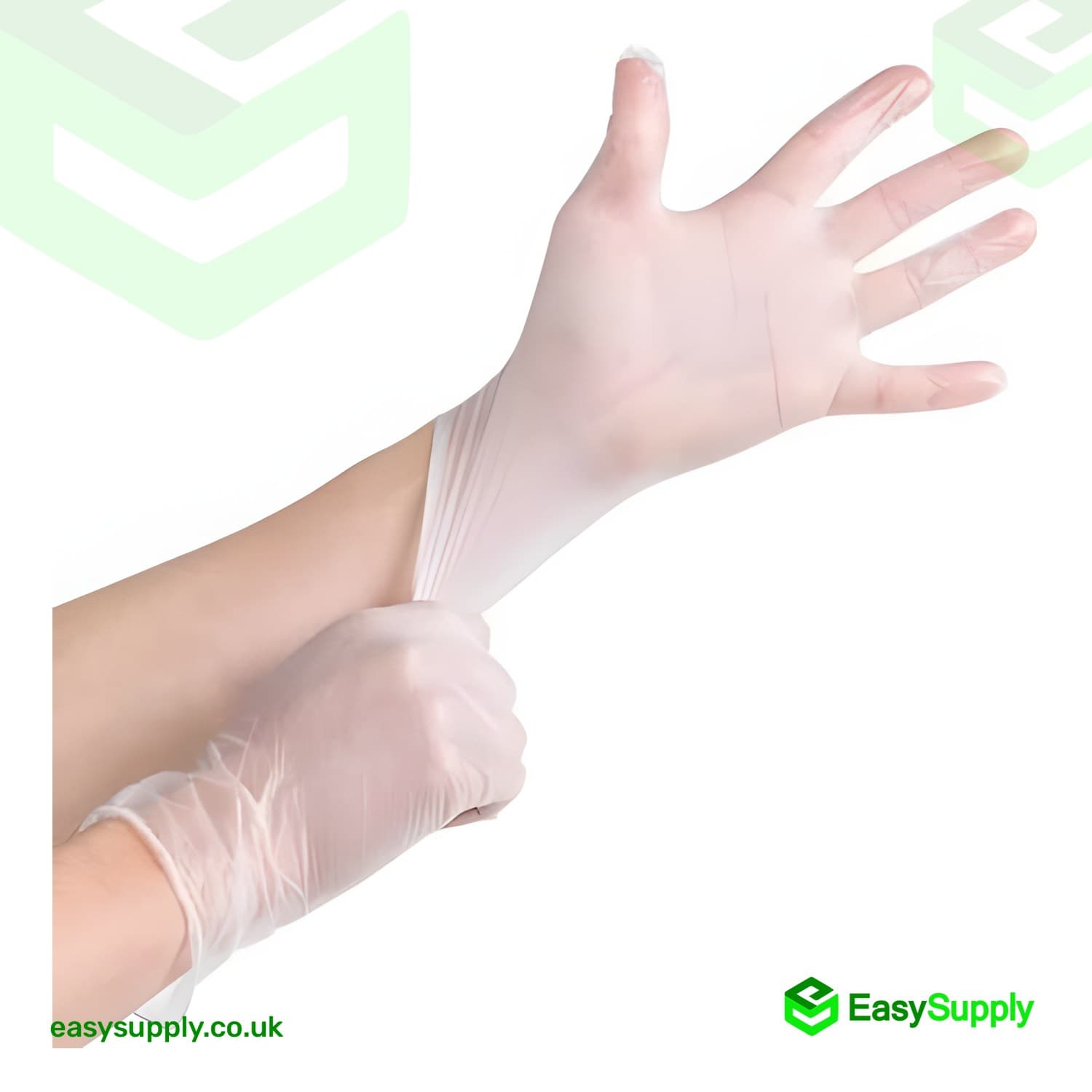 Clear Latex Powder Free Gloves Medical Medium - view 2