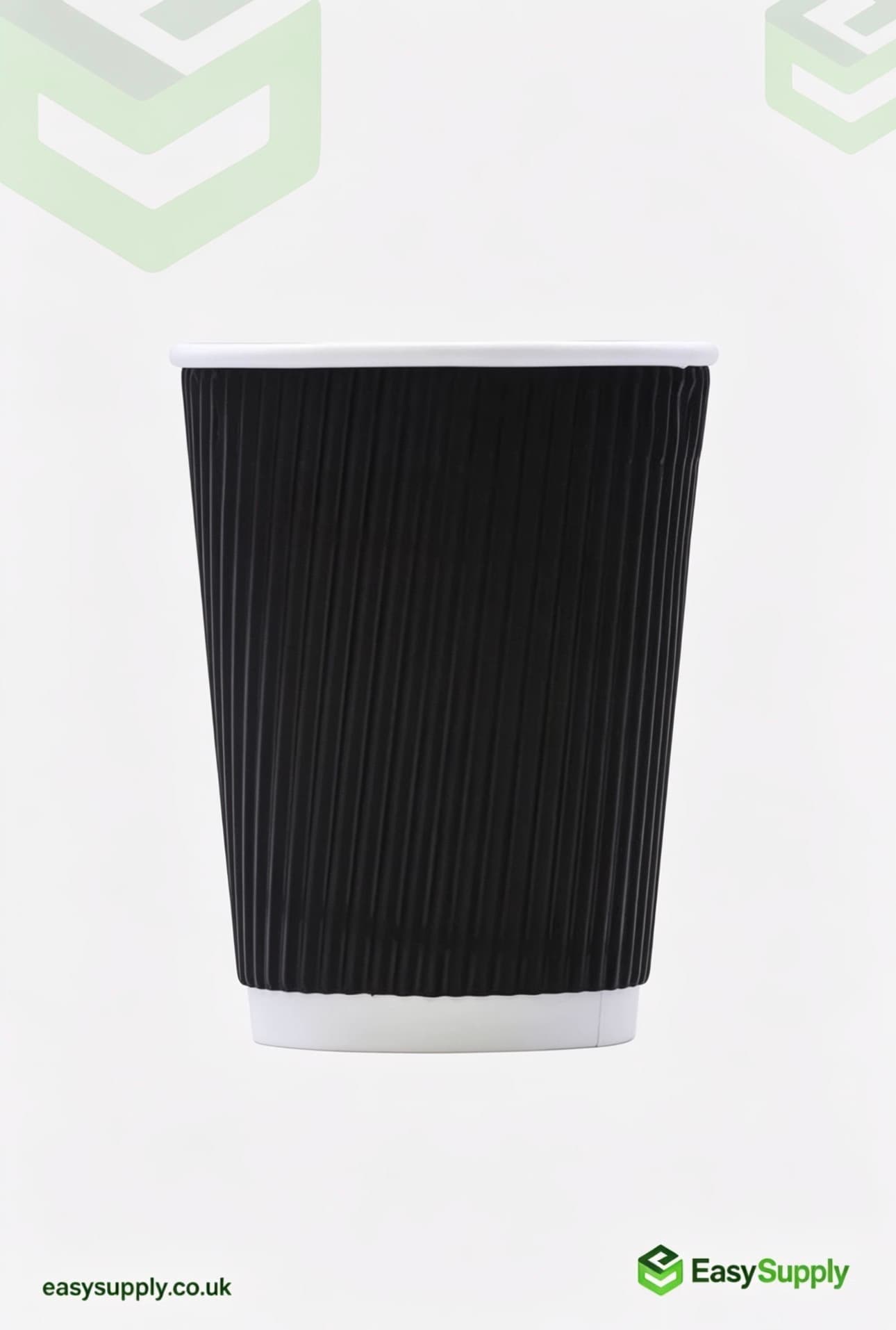 8 oz Ripple Cups Black 500 Pcs - view 3