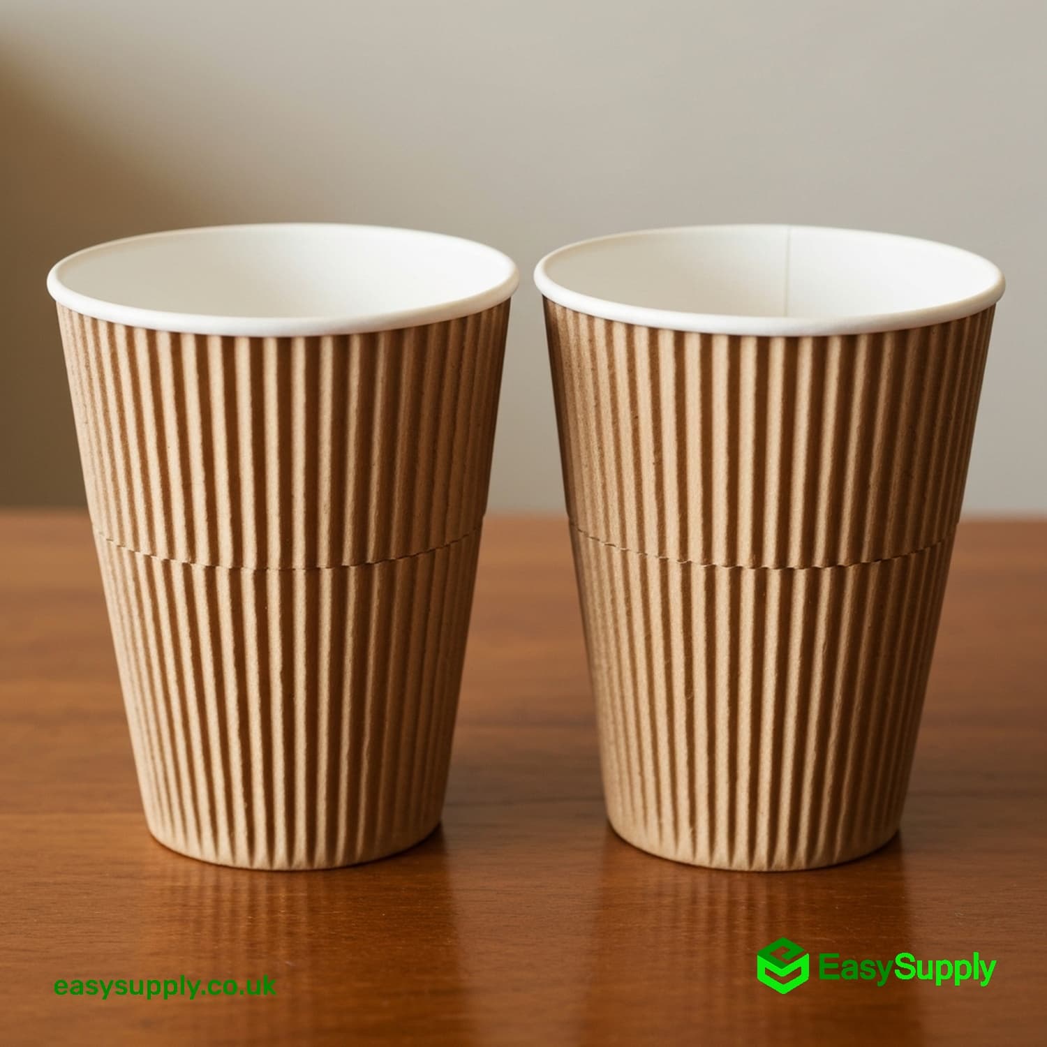 8 oz Brown Kraft Ripple Cups 500 Pcs - view 2