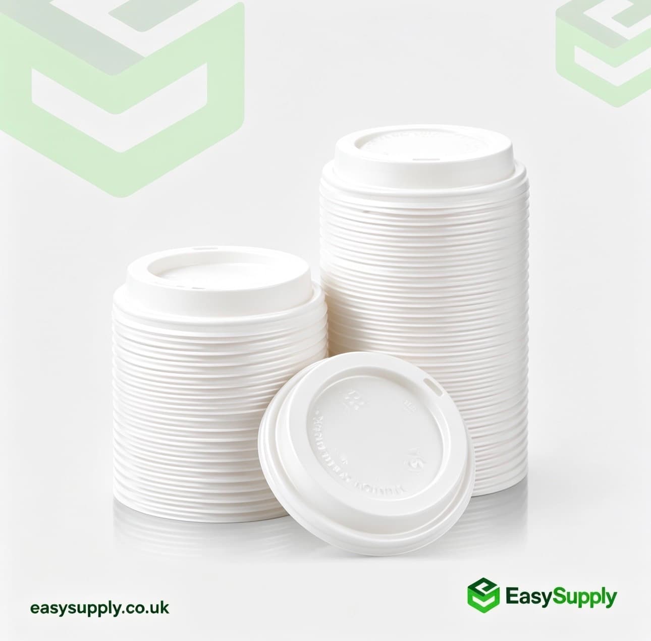 8 oz White Ripple Cup Lids 500 Pcs Cups - view 5