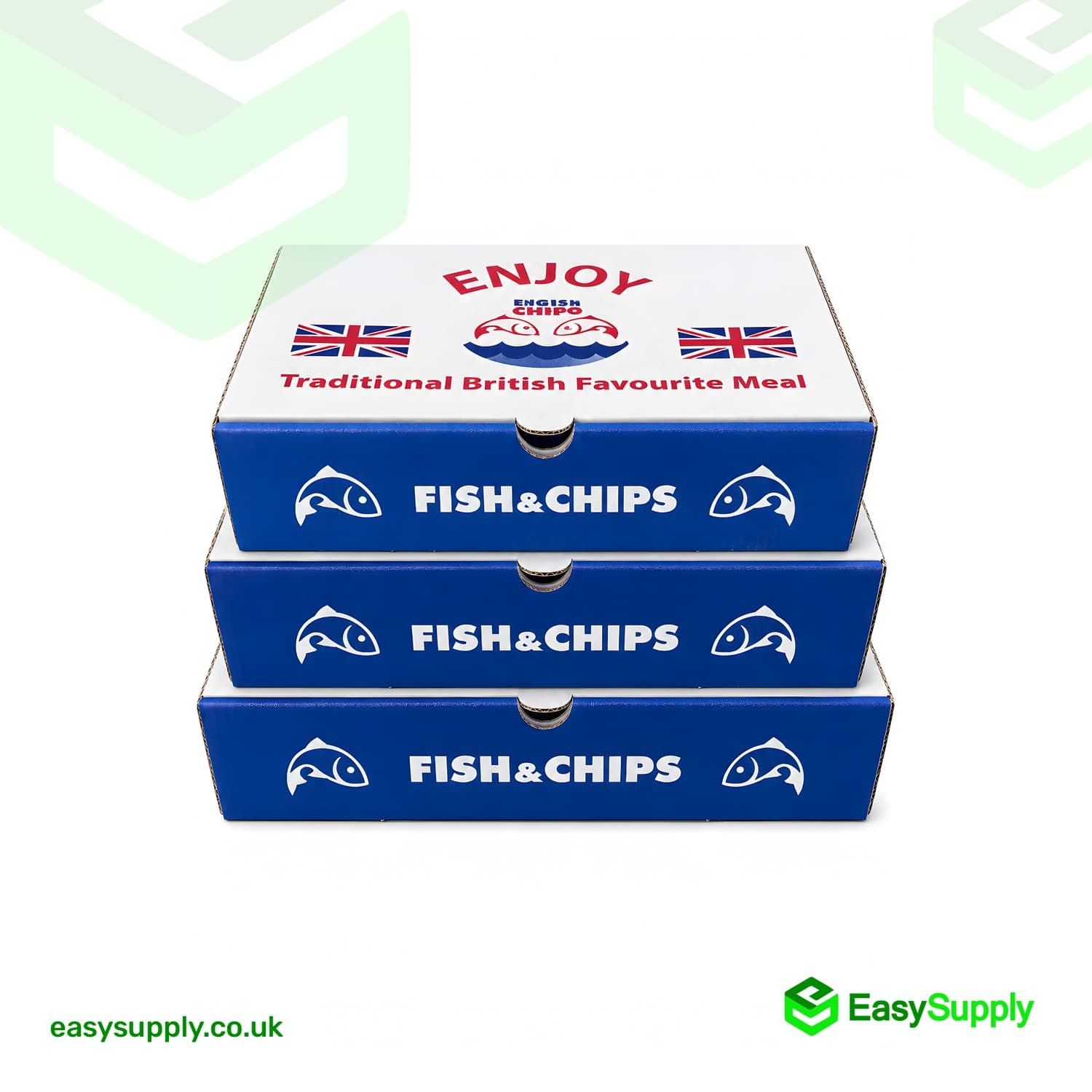 Medium Fish&Chips Box10" 272x155x52 