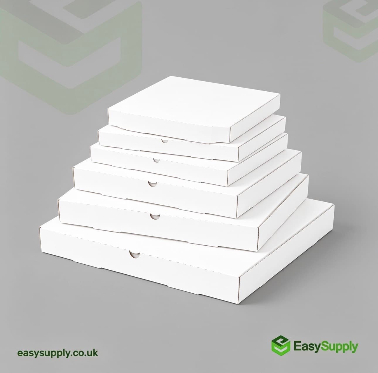 9" Plain White Premium Quality Pizza Boxes 90 Pcs - view 4