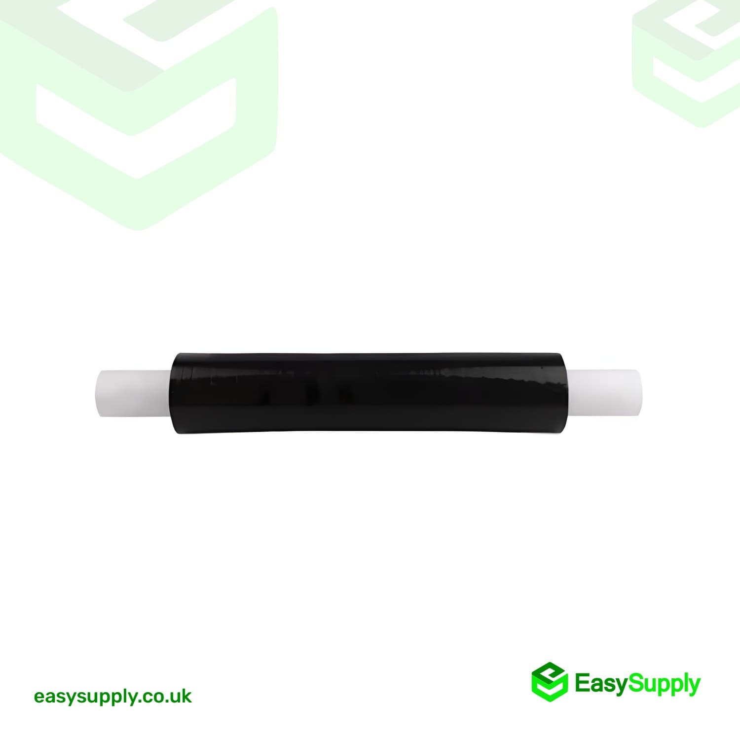 20 Micron Black Opaque Tacky 400 mm Extended Core 6 Rolls Pallet Wrap
