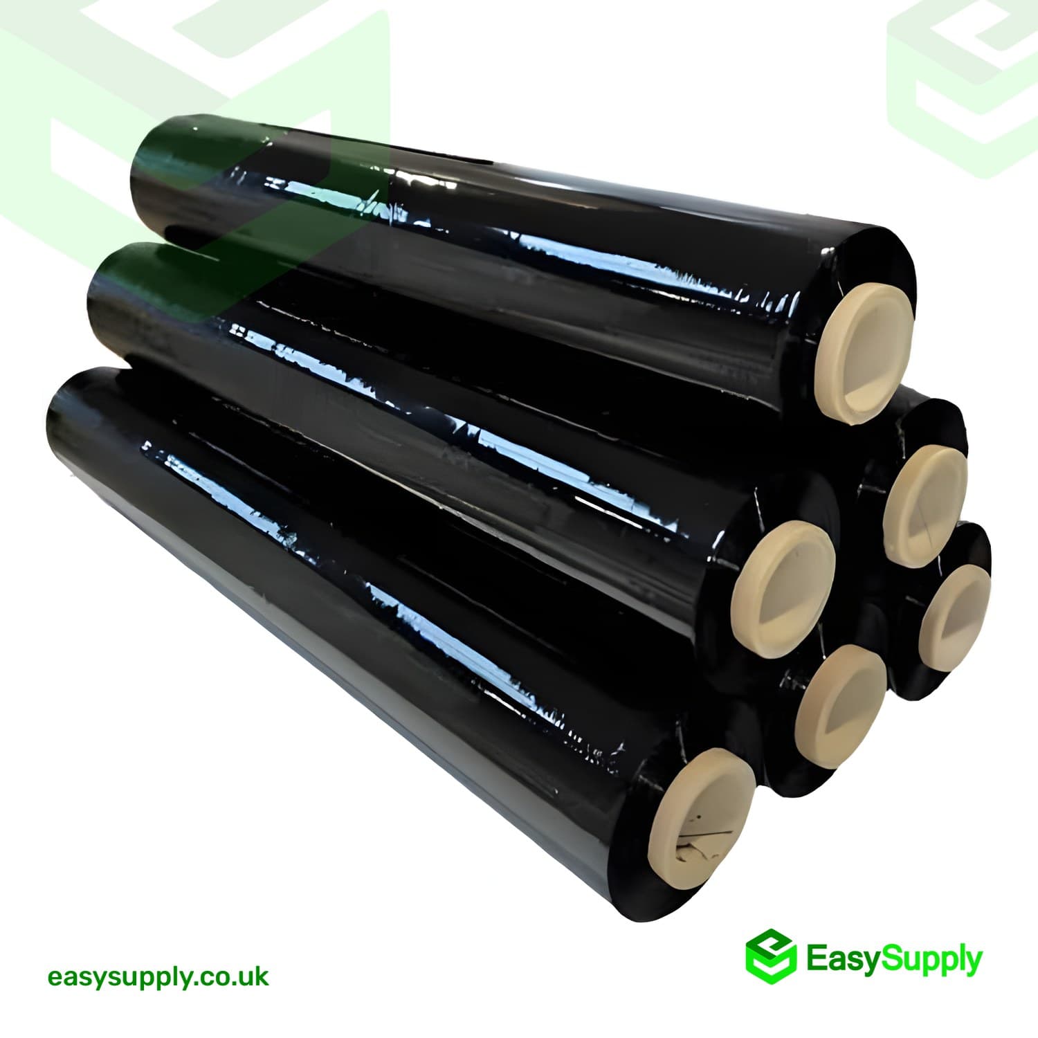 Pallet Wrap Black Opaque Very Tacky 25 Micron 500mm Standard Core 6 Roll - view 2