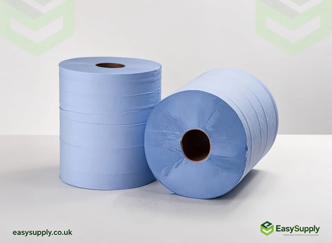 Blue Centrefeed 100M 165mm Embossed 6 Rolls  - view 3