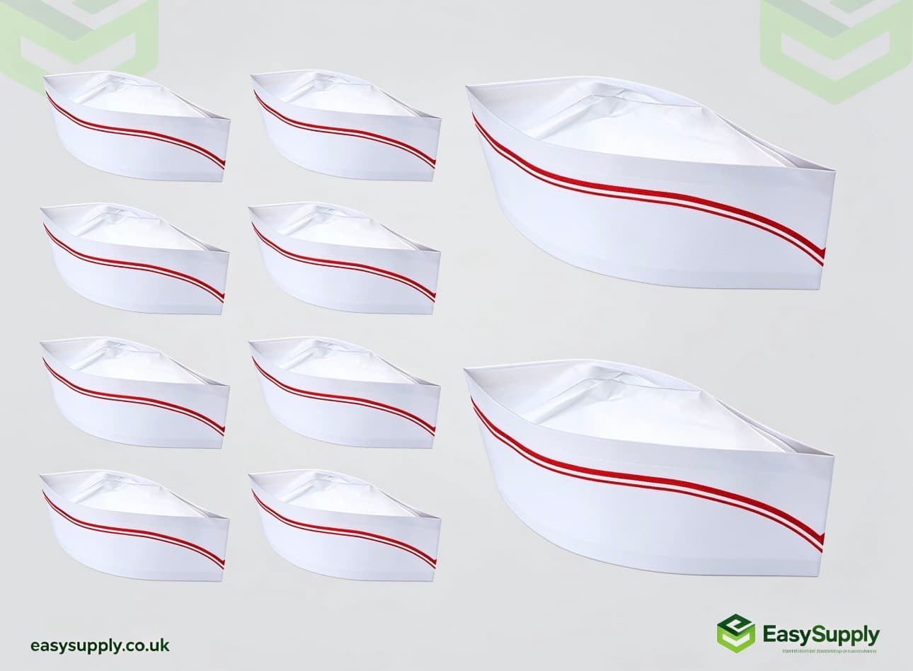Chef Hat 10 x 100 Pcs Red Line  - view 2