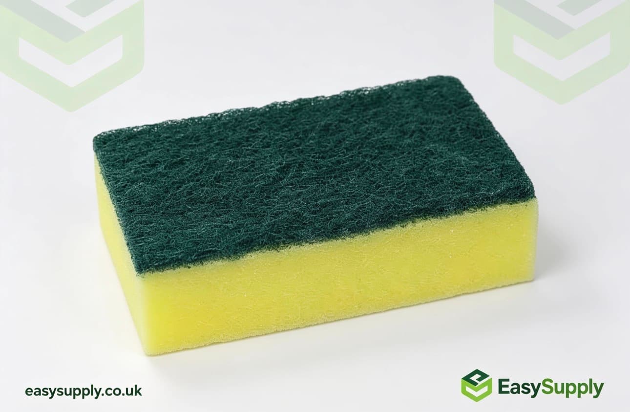 Sponge Scourers Yellow Green 1x6 Pack  - view 3
