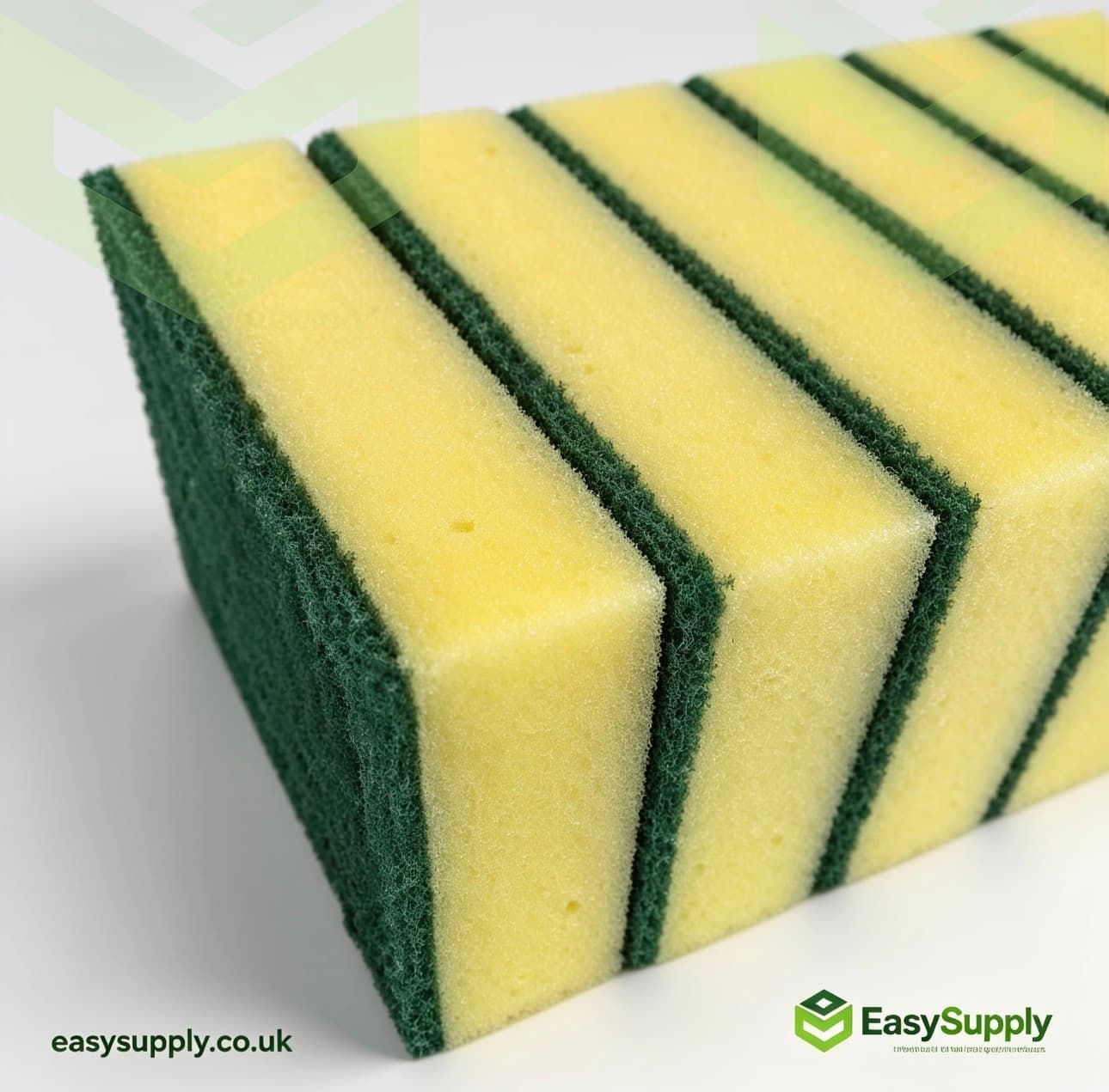 Sponge Scourers Yellow Green 1x6 Pack  - view 2