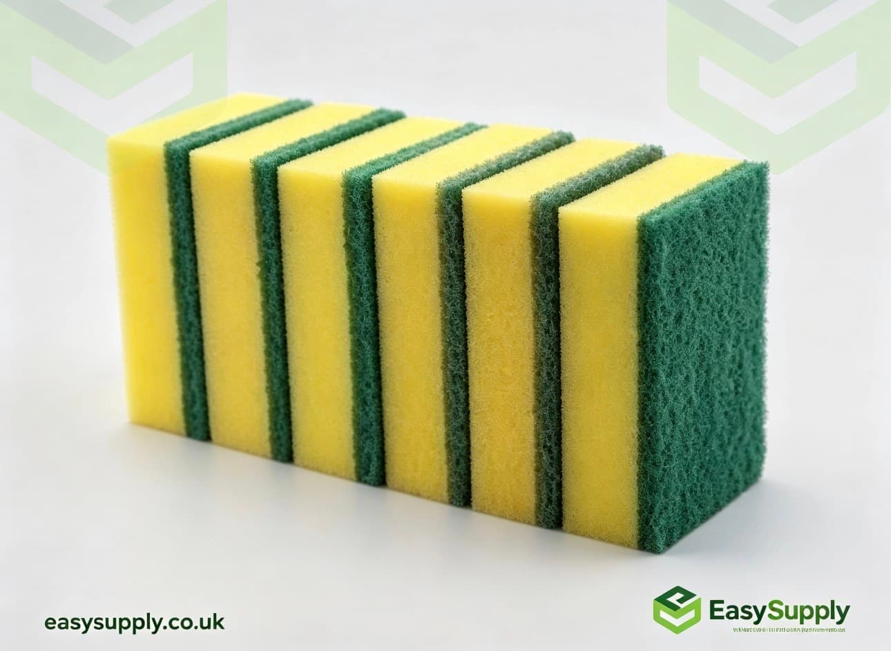 Sponge Scourers Yellow Green 1x6 Pack  - view 3