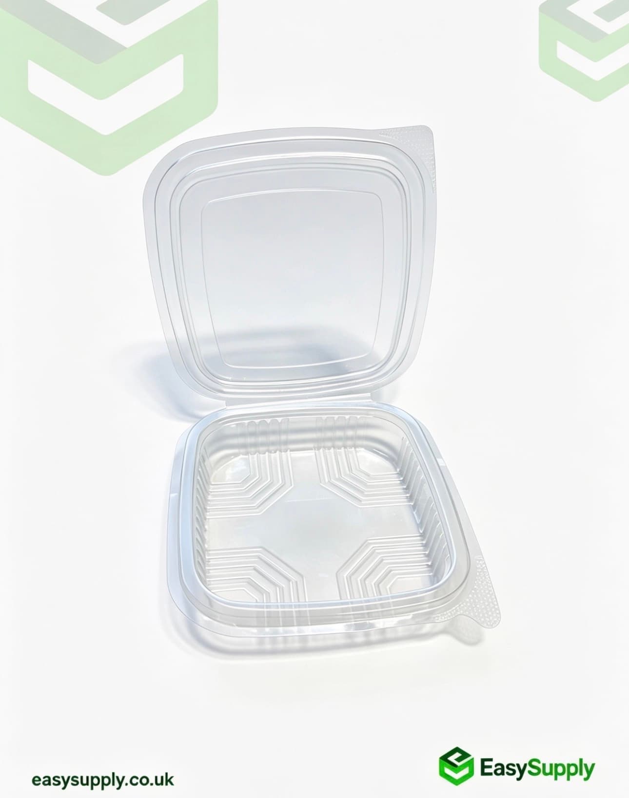 150 cc Clear Hinged Plastic Containers HD - view 2