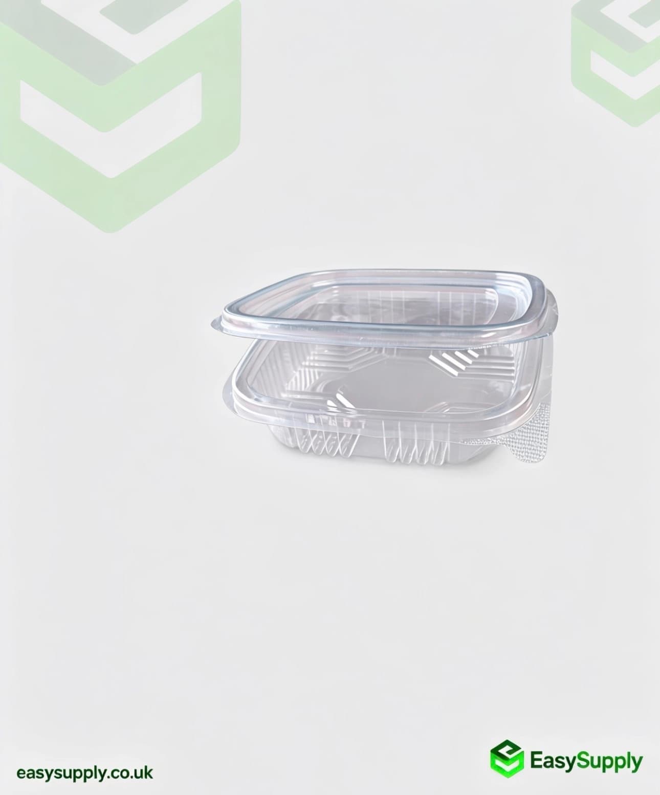 150 cc Clear Hinged Plastic Containers HD - view 3