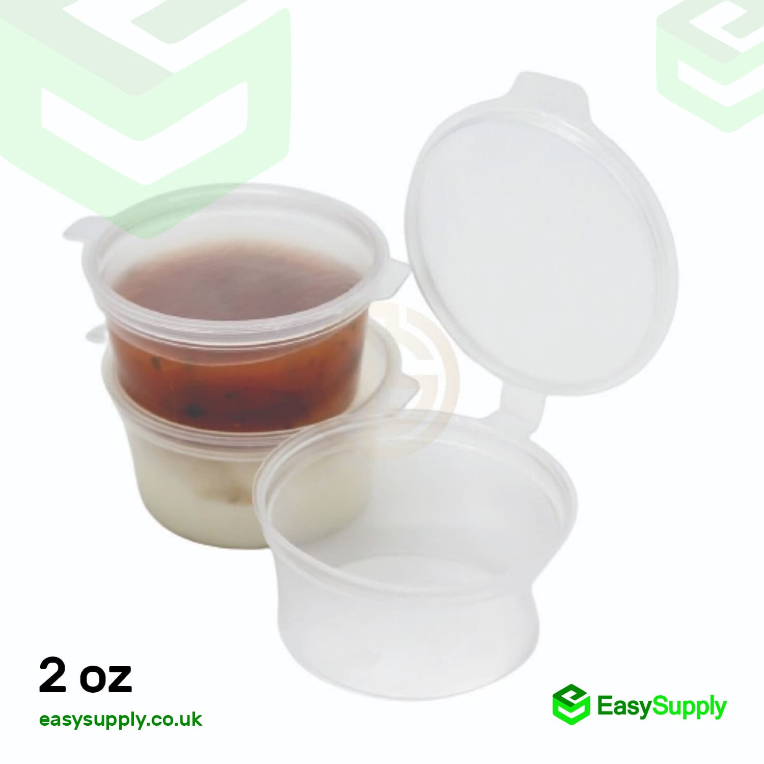 2 Oz Hinged Sauce Pots 1000pcs