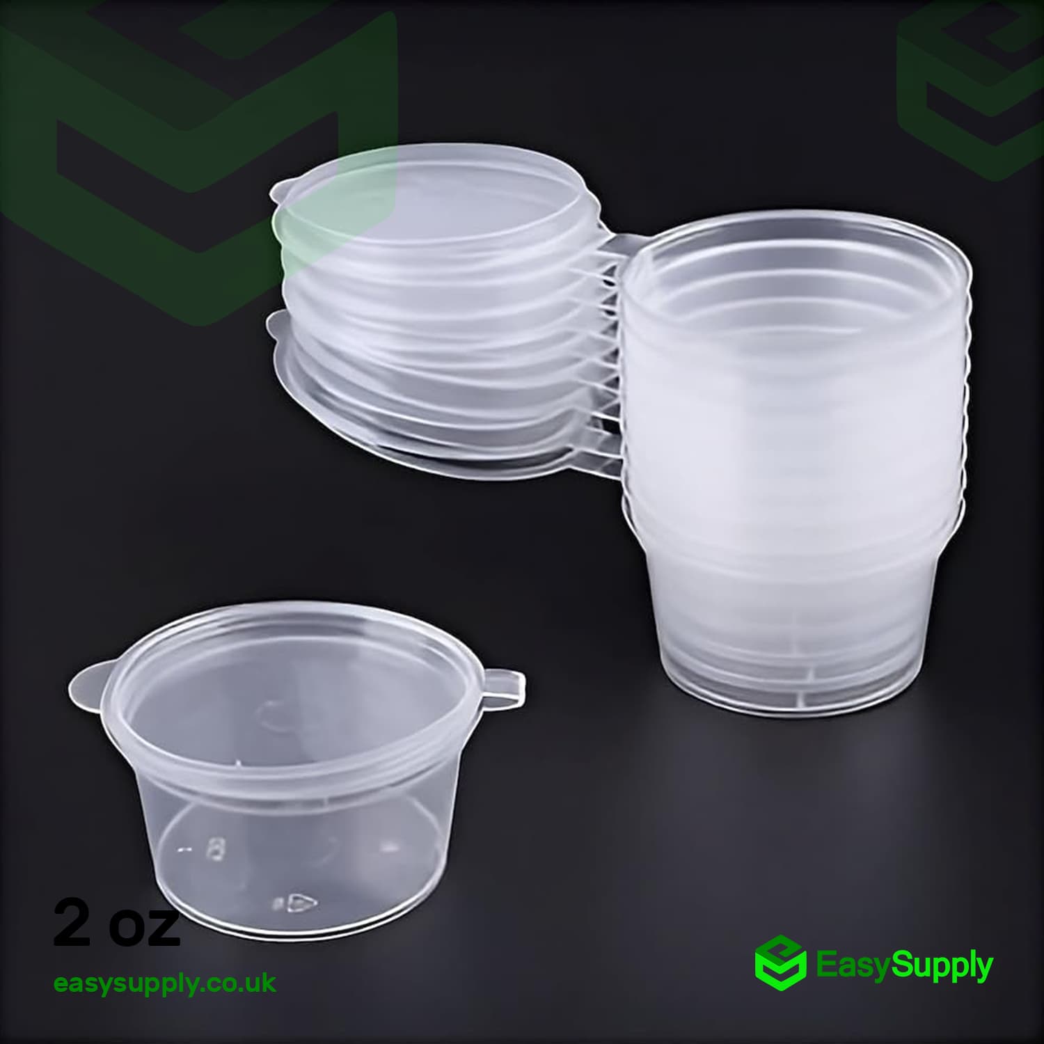 2 Oz Hinged Sauce Pots 1000pcs - view 2