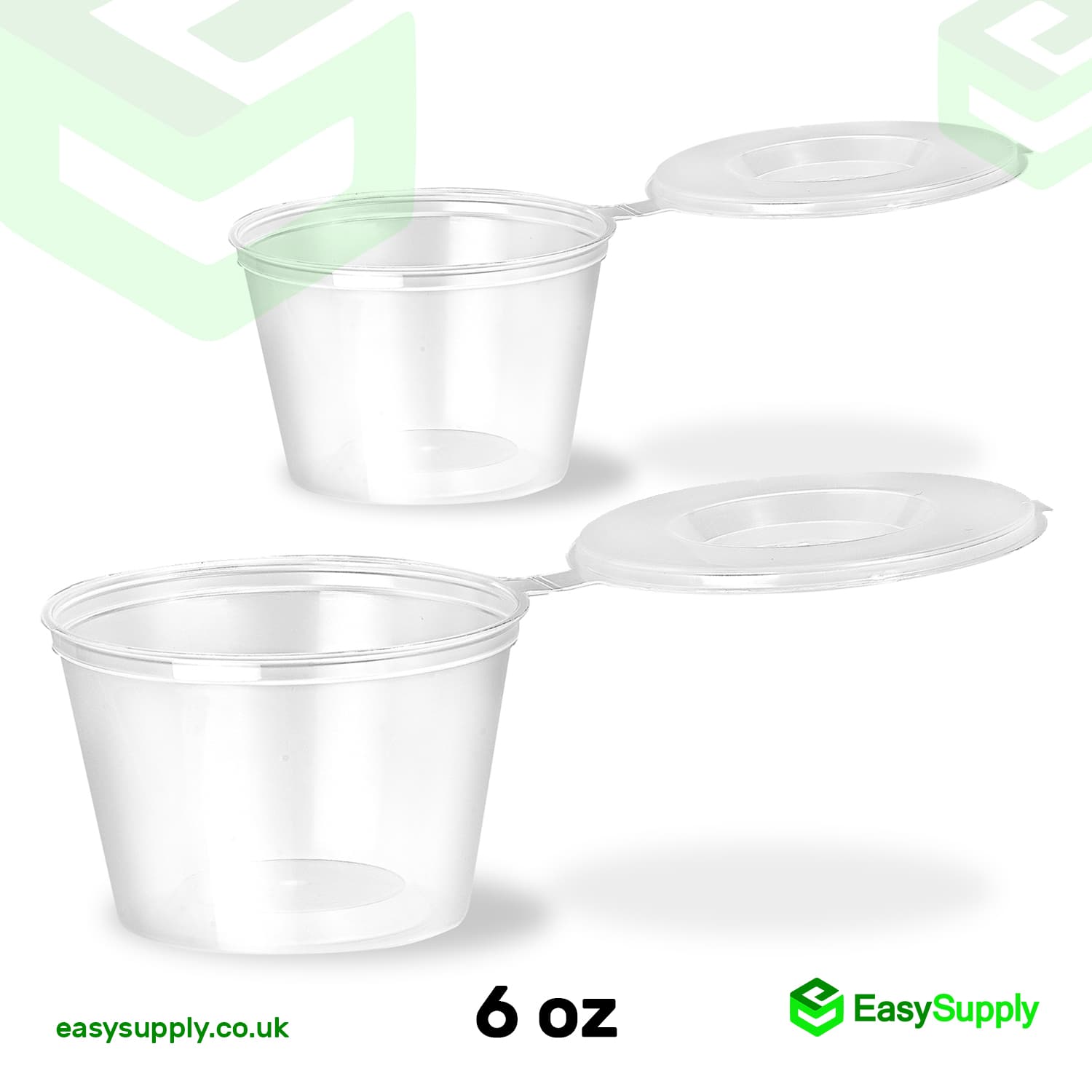 6 Oz 180 ml Hinged Sauce Pots - view 2
