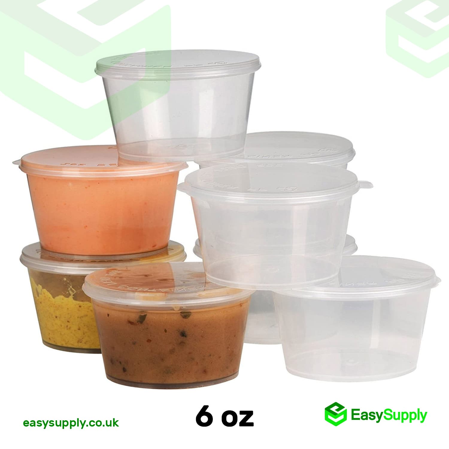 6 Oz 180 ml Hinged Sauce Pots - view 2