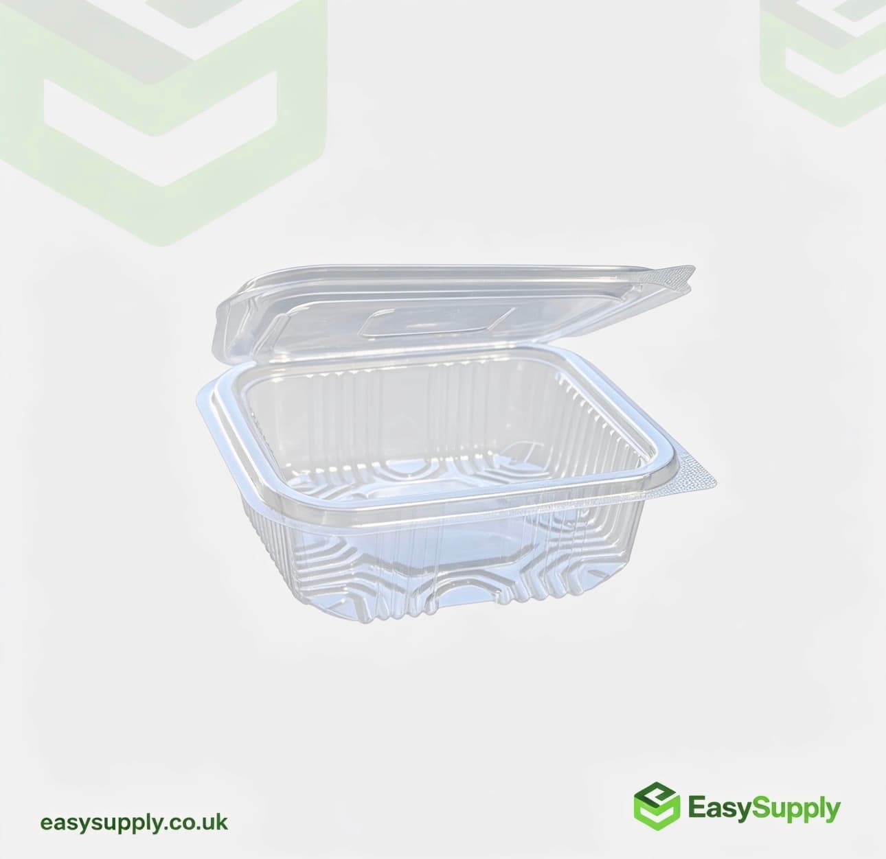 250 cc Clear Hinged Plastic Containers HD - view 3