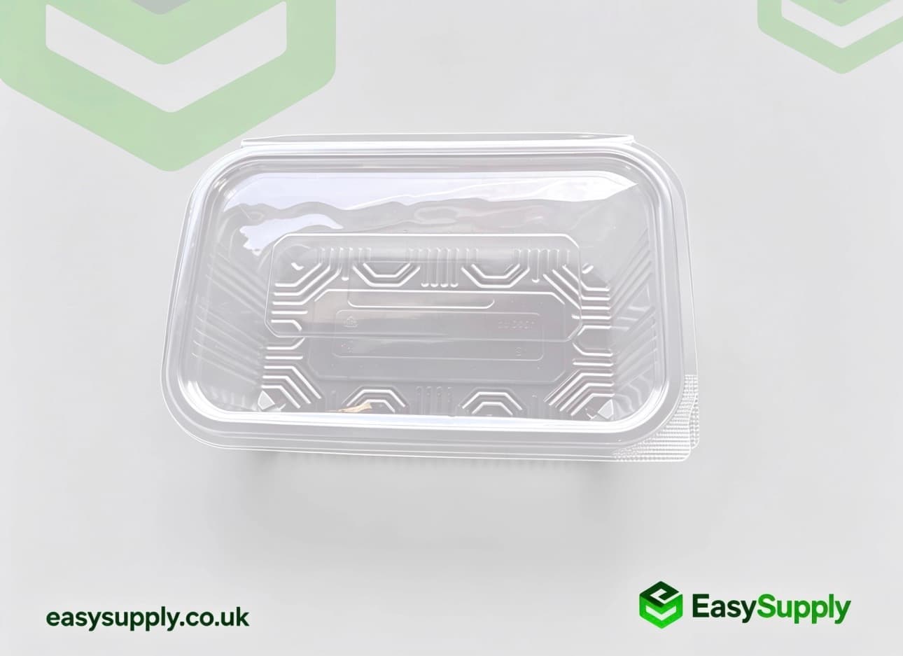 1000 cc Clear Hinged Plastic Containers HD - view 4