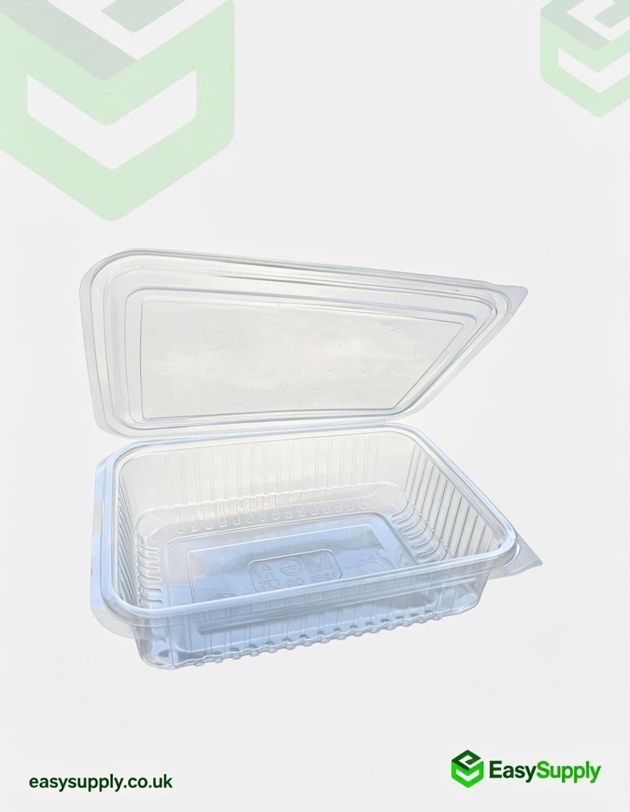 1250 cc Clear Hinged Plastic Containers HD - view 5