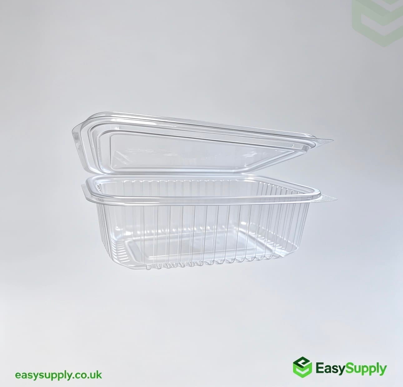 1500 cc Clear Hinged Plastic Containers HD - view 5