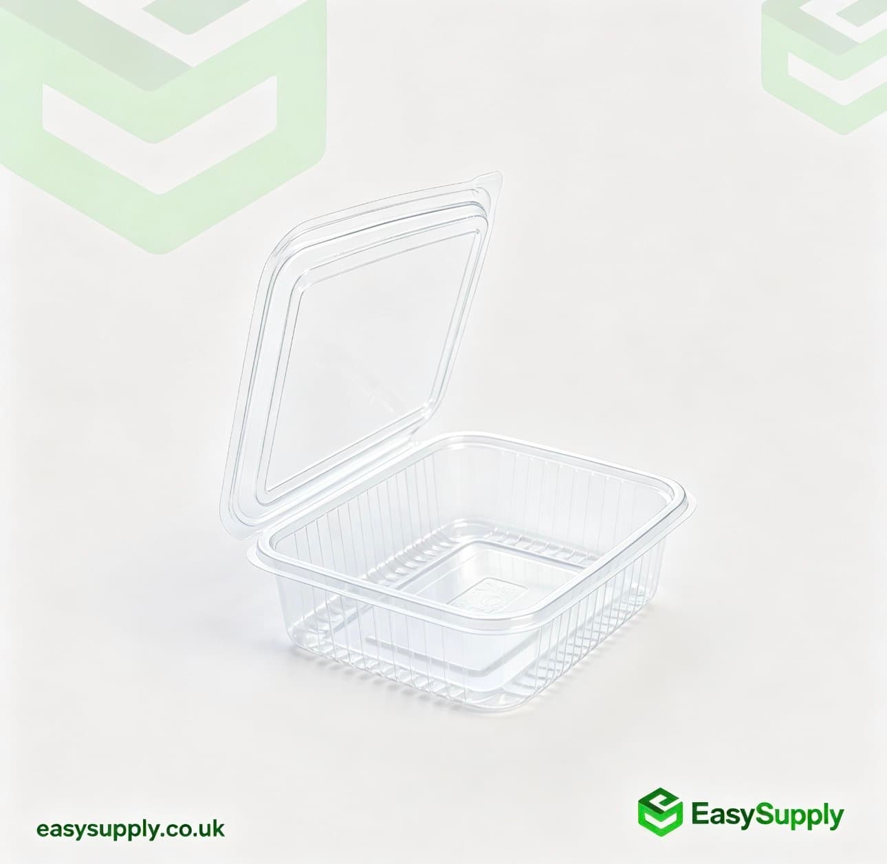 1500 cc Clear Hinged Plastic Containers HD - view 8