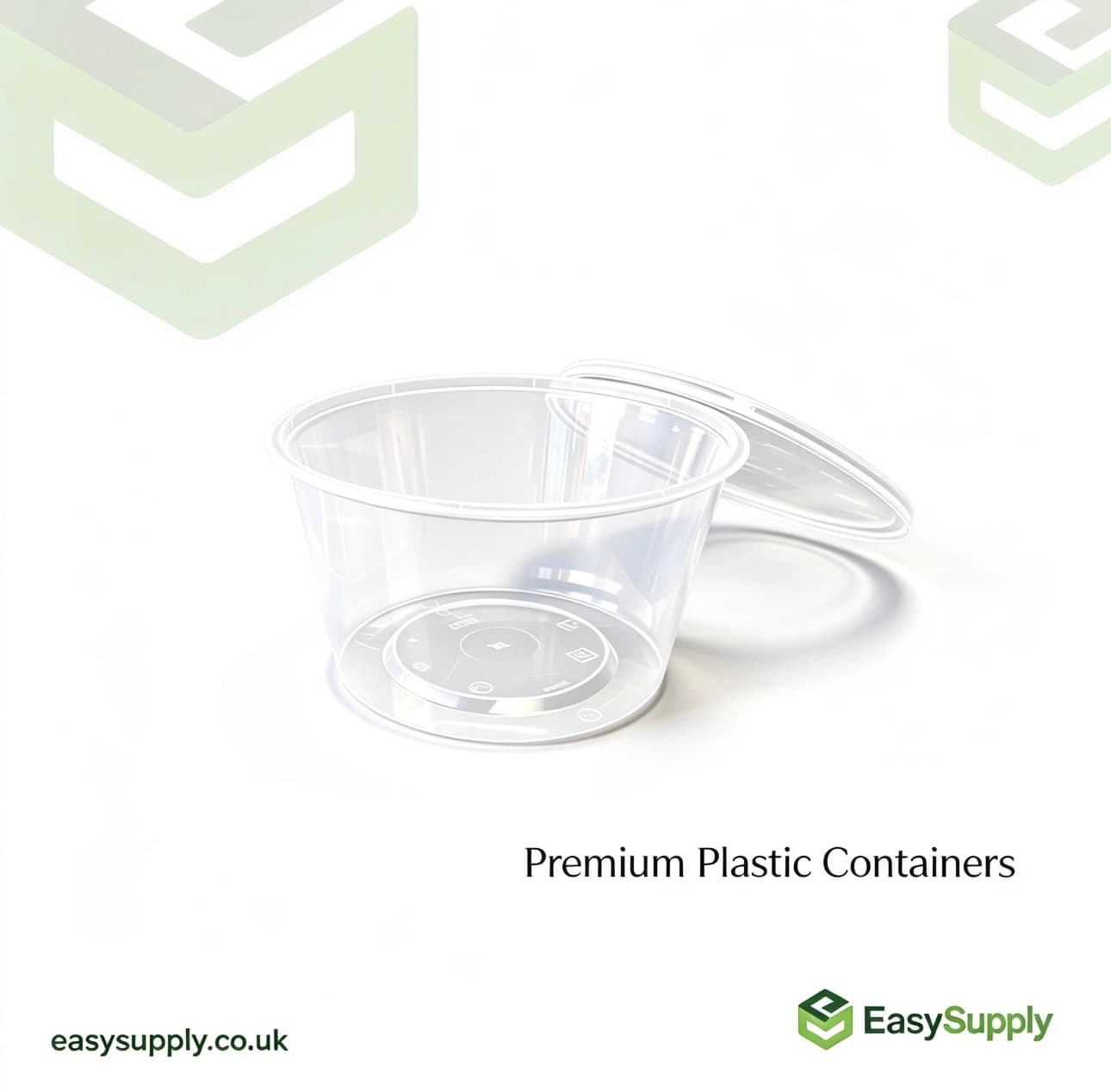 10 Oz Microwaveable Round Containers with Lids - view 2