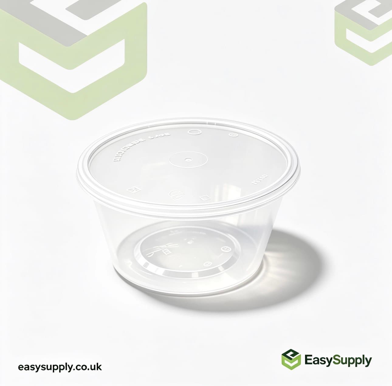 10 Oz Microwaveable Round Containers with Lids - view 3
