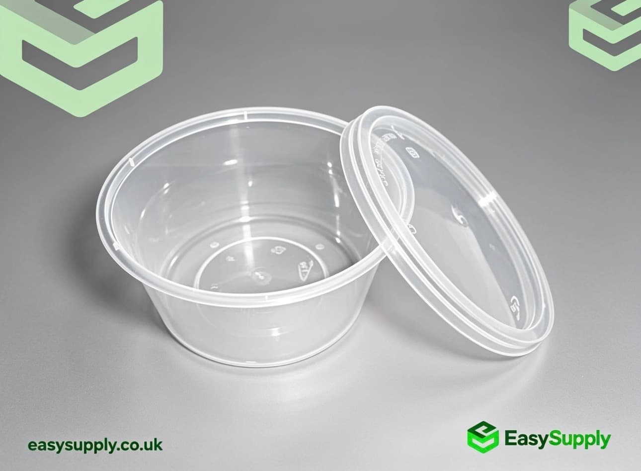 12 Oz Microwaveable Round Containers with Lids