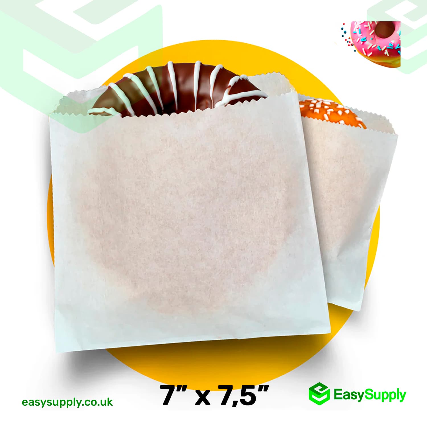 7" x 7,5" Greaseproof Paper Bags - view 2