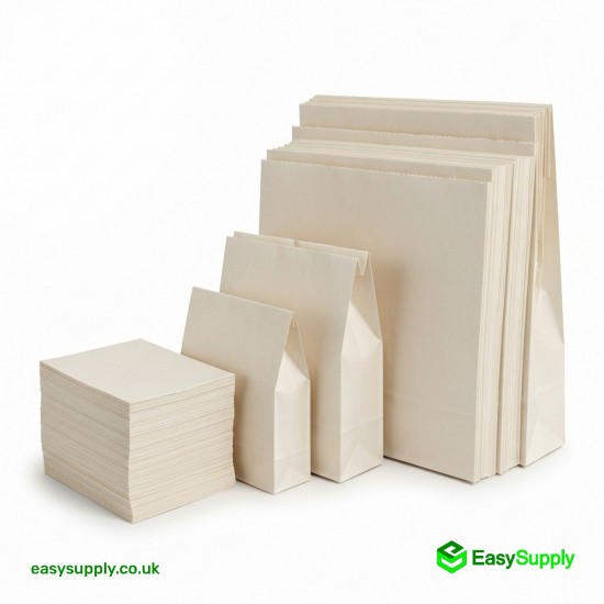 19 x 21 Brown Paper Bags 475 mm x 525 mm 500 Pcs Approx Greaseproof Paper