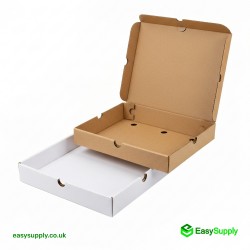7 Plain White Premium Quality Pizza Boxes 90 Pcs