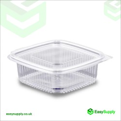 150 cc Clear Hinged Plastic Containers HD